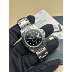 Rolex Explorer II 16750 Black dial - solid endlink bracelet