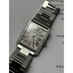 Cartier Tank Solo 3169  Diamond set - warranty
