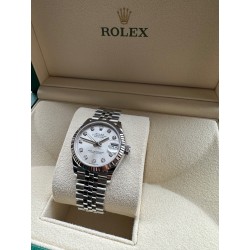 Rolex Datejust 31 Diamond Silver Dial - Brilli - Full set - 2021